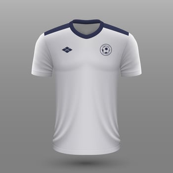 Realistic soccer shirt ,Serbia  away jersey template for football kit. vector