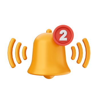 3d notification icon illustration png