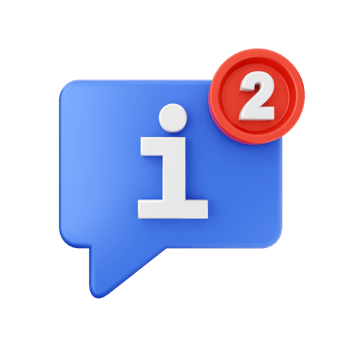 3d notification icon illustration png
