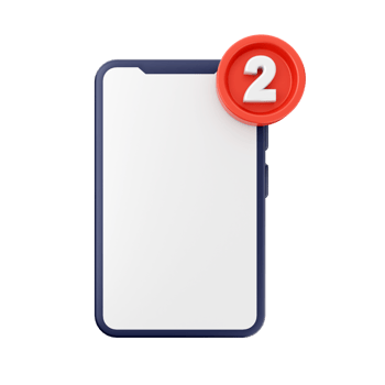 3d notification icon illustration png