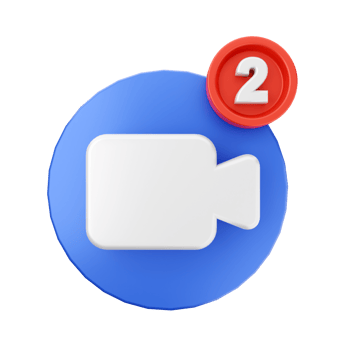 3d notification icon illustration png