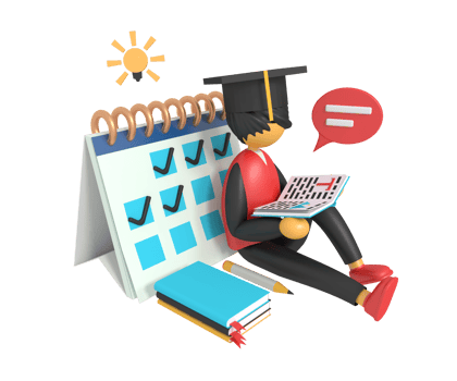 3d illustration of a boy reading a book png