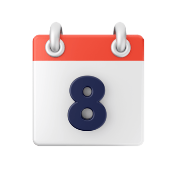 3d calendar date day schedule event icon illustration png
