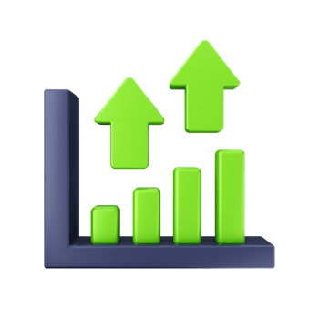 3d increase decrease money financial and business png