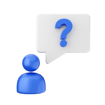 3d frequently asked questions icon illustration render png