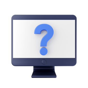 3d frequently asked questions icon illustration render png