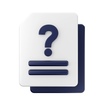 3d frequently asked questions icon illustration render png