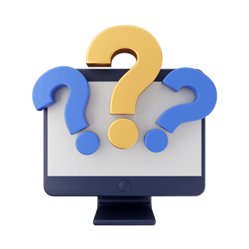 3d frequently asked questions icon illustration render png