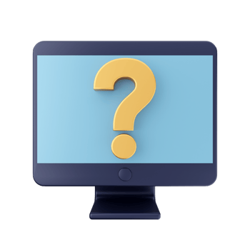 3d frequently asked questions icon illustration render png