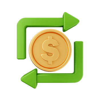 3d money dollar coin icon illustration png