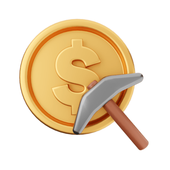 3d money coin dollar icon illustration png