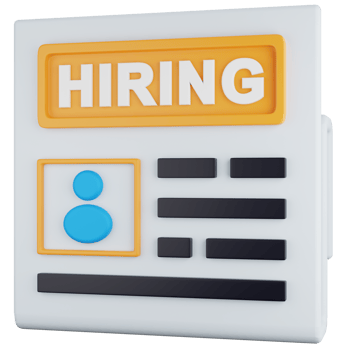 3D Icon Illustration NewsPaper Hiring png