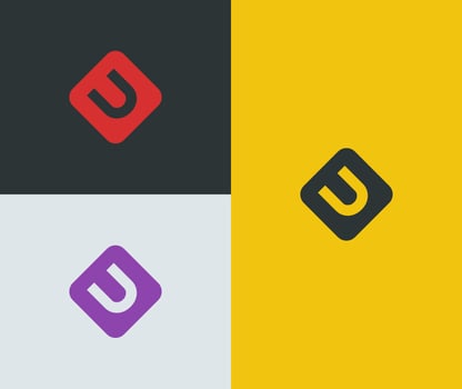 Creative letter U logo vector template. Modern and futuristic concept.