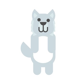 Wolf vector icon