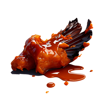 Buffalo wings png, transparent background png