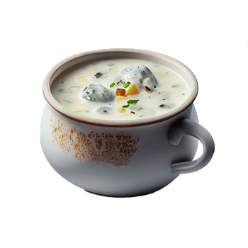 Clam chowder png, Transparent background png
