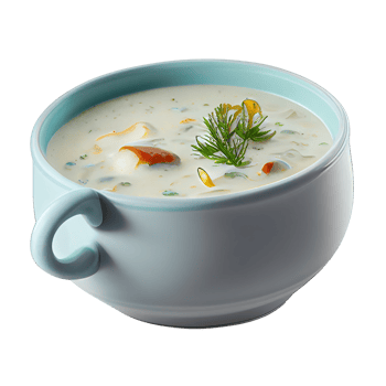 Clam chowder png, Transparent background png