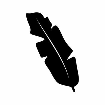 Banana leaves icon simple vector illustration.