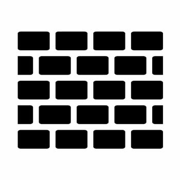 Wall icon simple vector illustration.