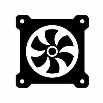 Fan icon simple vector illustration.