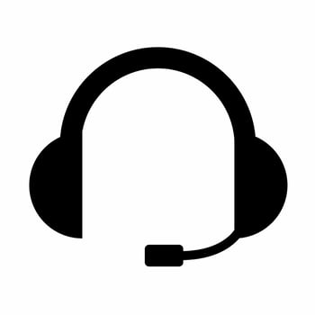 Headset icon simple vector illustration.