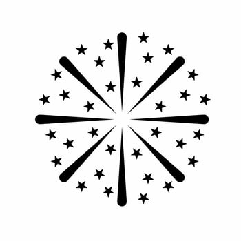 Firework icon simple vector illustration.