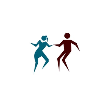 international dance day icon, simple icon dance with elegance concept vector