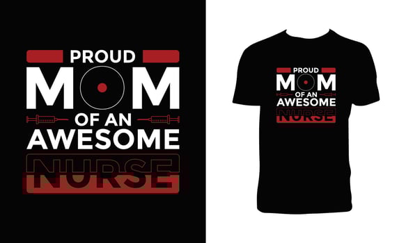 Nurse Typography T Shirt Design And Vector Illustration