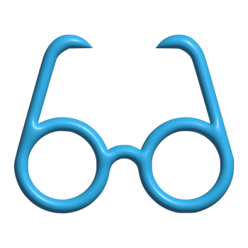 eyeglasses 3d icon png