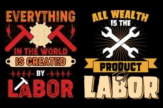 Labor Day is a holiday in the United States that honors the American labor movement and the contributions that workers have made to the country. vector