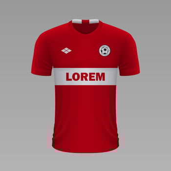 Realistic soccer shirt 2020 vector