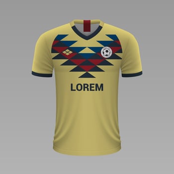 Realistic soccer shirt 2020 vector