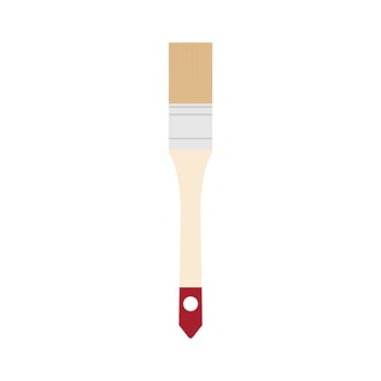 paint brush flat design vector illustration isolated on white background.