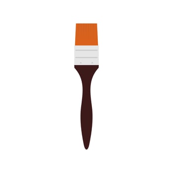 paint brush flat design vector illustration isolated on white background.