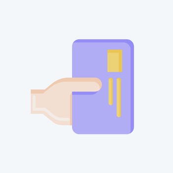Icon Payment. related to Black Friday symbol. shopping. simple illustration vector