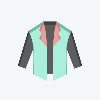 Icon Jacket. related to Black Friday symbol. shopping. simple illustration vector