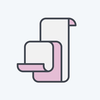 Icon Bill. related to Black Friday symbol. shopping. simple illustration vector