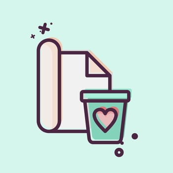 Icon Wrapping. related to Black Friday symbol. shopping. simple illustration vector