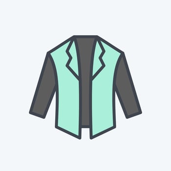 Icon Jacket. related to Black Friday symbol. shopping. simple illustration vector