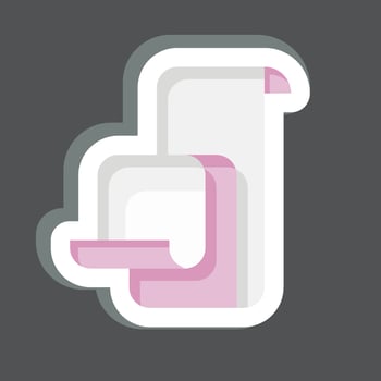 Icon Bill. related to Black Friday symbol. shopping. simple illustration vector