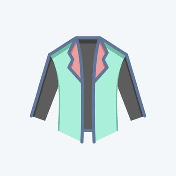 Icon Jacket. related to Black Friday symbol. shopping. simple illustration vector