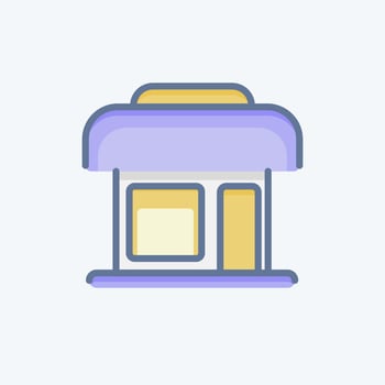 Icon Clothing Shop. related to Black Friday symbol. shopping. simple illustration vector