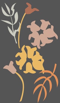 Minimalist Floral Background vector