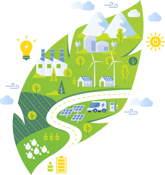 Green Energy ESG Sustainability Concept Illustration png