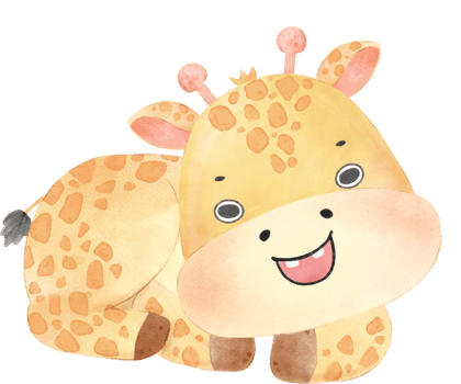 cute watercolour happy baby innocence giraffe wildlife animal cartoon nursery illustration png