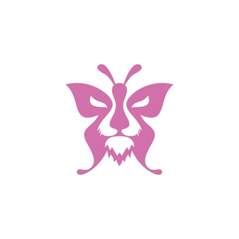 butterfly logo can be for company logo flying butterfly colored butterfly wings vector