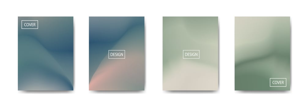 set of abstract background with beautiful gradation color, colorful background for poster flyer banner backdrop.vertical banner.cool fluid background vector illustration