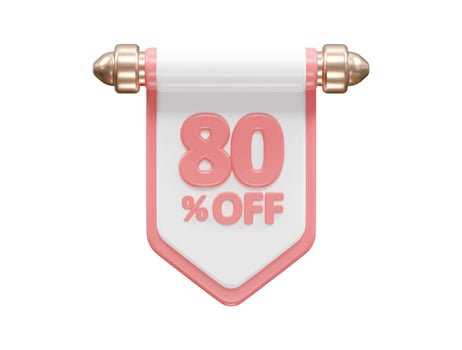 Discount sale vector element percent icon transparent  sale object