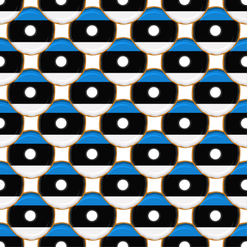 Pattern cookie with flag country Estonia in tasty biscuit png