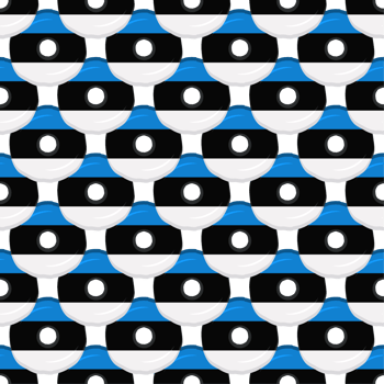 Pattern cookie with flag country Estonia in tasty biscuit png